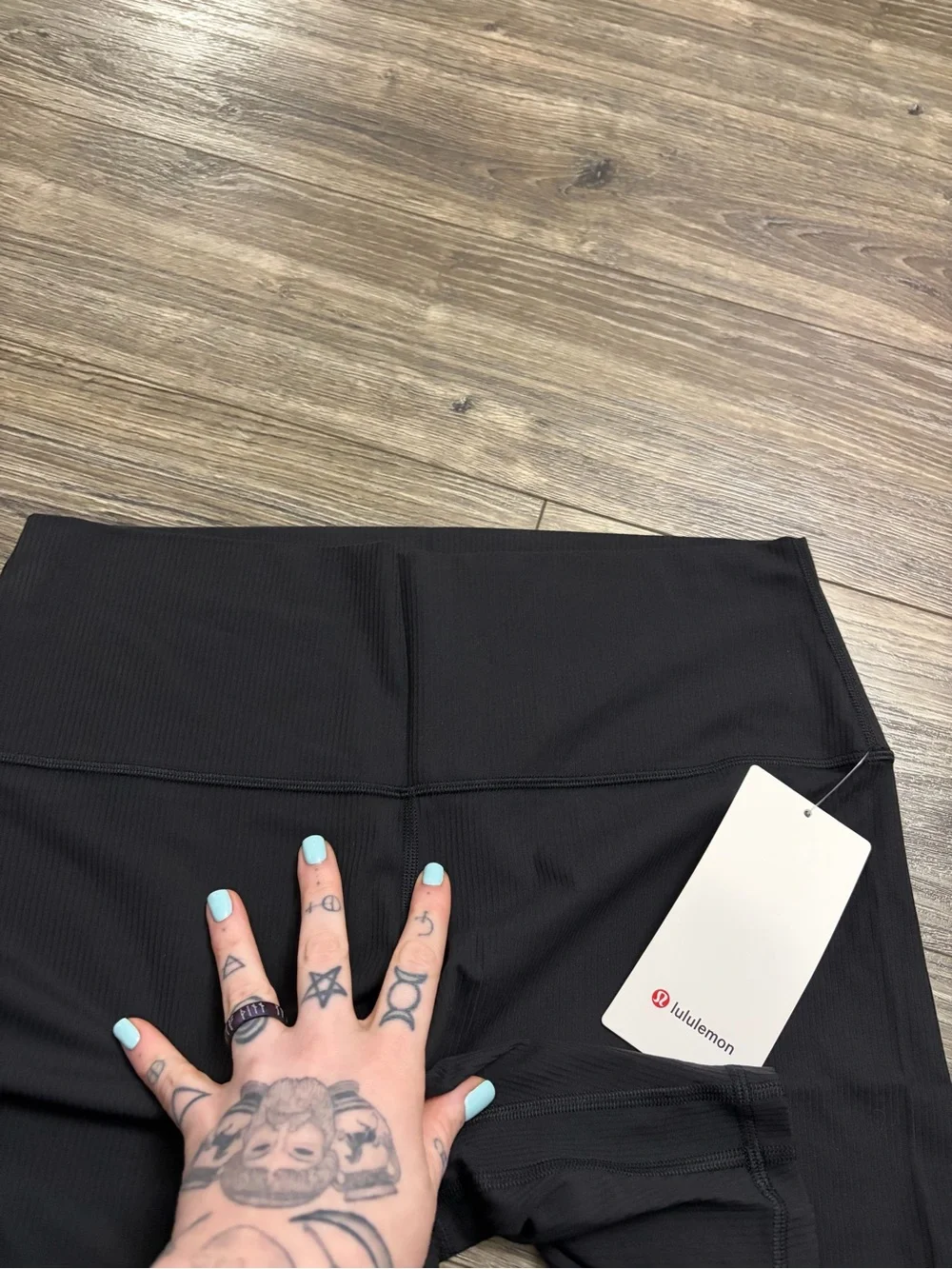 NWT Lululemon Align Ribbed High-Rise Short 6” (Black) Size 14
